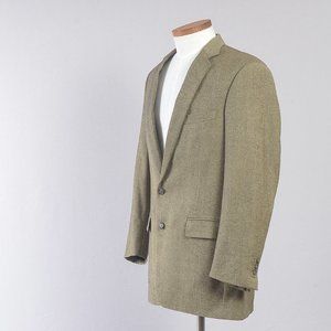 Fratelli Tallia Di Delfino Men's Coat Blazer Woven Tan Size 42R